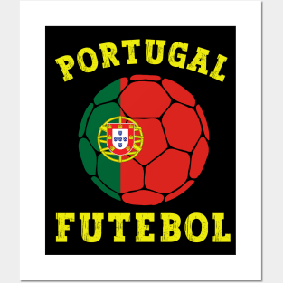 Portugal Football Ball Posters and Art